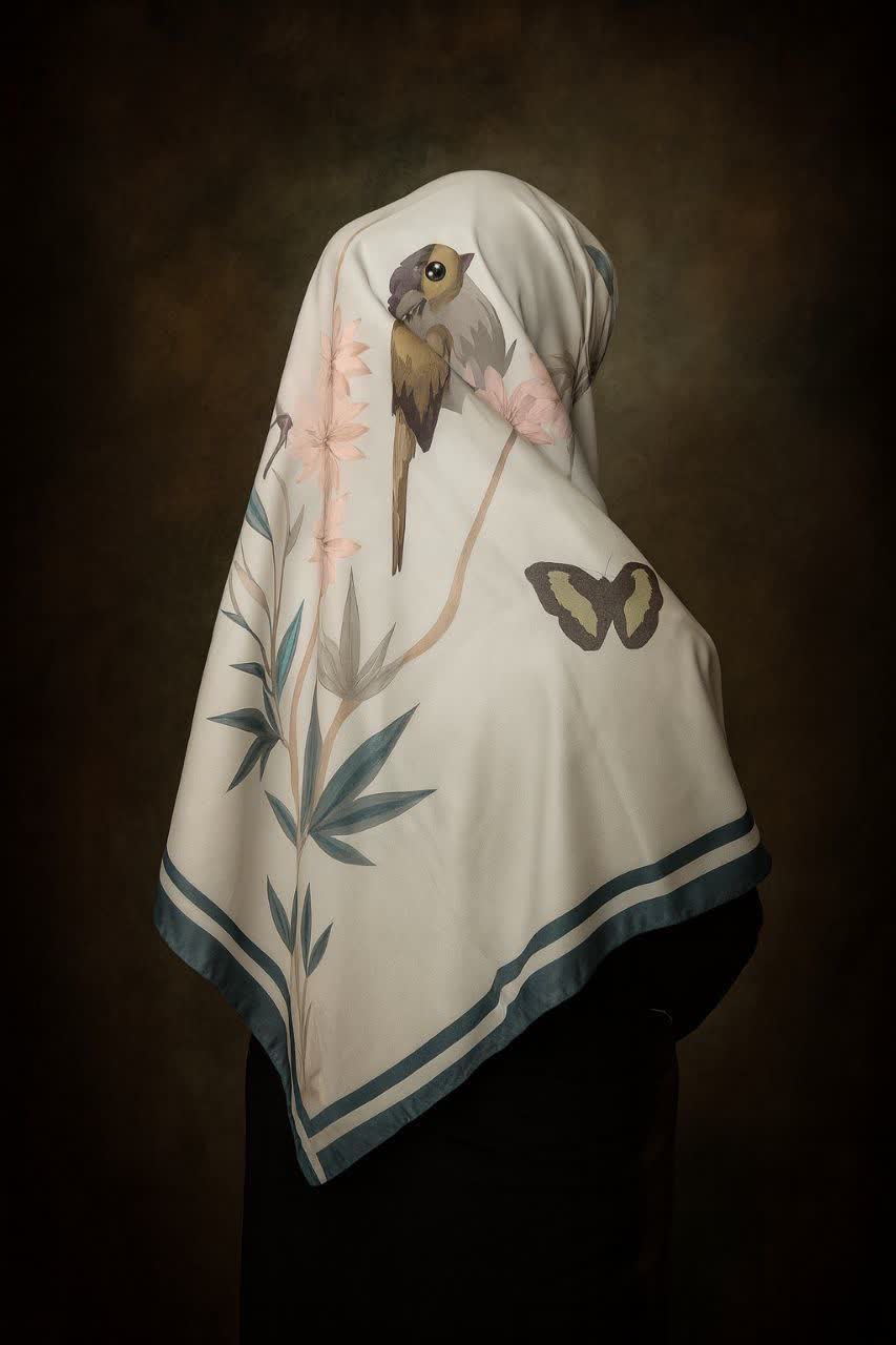 روسری طرح «بلبل»