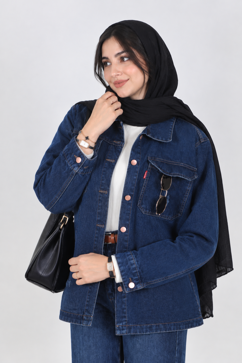 کت جین بلند مدل 12205